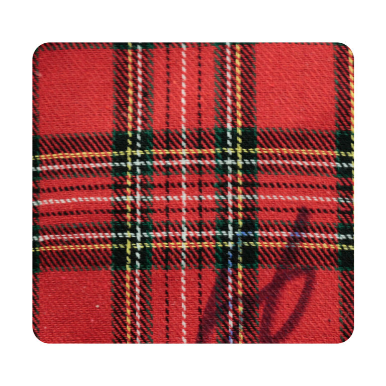 wholesale customize red plaid material fabric